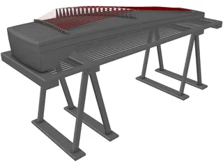Dulcimer 3D Model preview