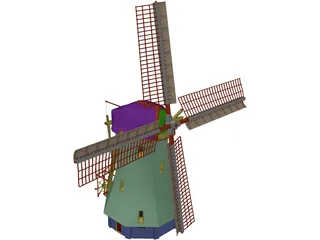 Windmill 3D Model preview