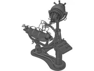 Mad Scientific Medical Device 3D Model preview