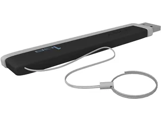 Sony Pen Drive 1Gb 3D Model preview