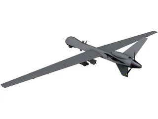 General Atomics MQ-9 Reaper UAV Drone 3D Model preview