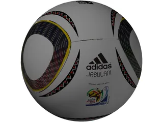 Soccer Ball Adidas Jabulani Official FIFA World Cup 2010 3D Model preview