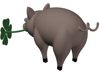 Pig 3D Model preview