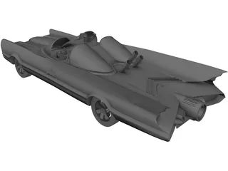 Batmobile (Circa 1966) 3D Model preview