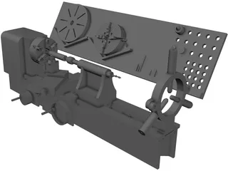 Convention Lathe 3D Model preview