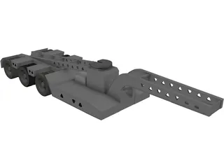 Trailer 5 Axle 3D Model preview