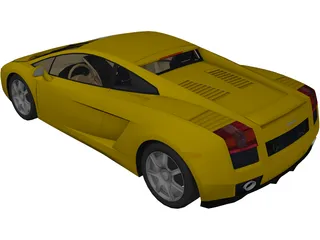 Lamborghini Gallardo 3D Model preview