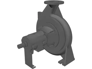 Water Pump 3D Model preview