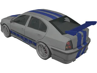 Skoda Octavia (Tuning) 3D Model preview