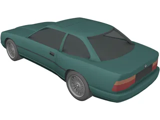 BMW 850i 3D Model preview