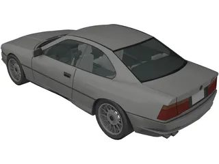 BMW 850i 3D Model preview
