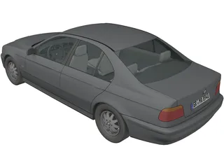 BMW 540i 3D Model preview