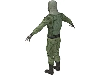 Commando 3D Model preview