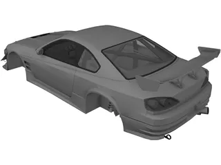 Nissan S15 Silvia Body 3D Model preview