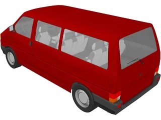 Volkswagen Transporter 3D Model preview