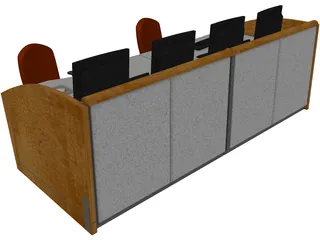 NOC Workstation 3D Model preview