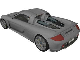 Porsche Carrera GT (2003) 3D Model preview