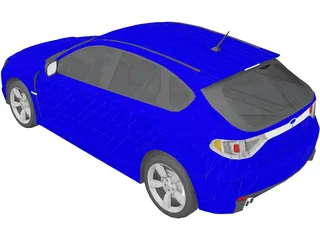 Subaru Impreza WRX STi 3D Model preview