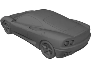 Ferrari 360 Modena 3D Model preview