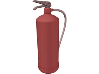 Fire Distinguisher 3D Model preview