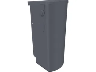 Plastic Mailbox 3D Model preview