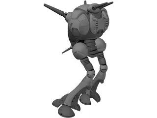 Zentraedi Battlepod 3D Model preview