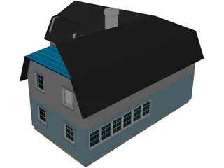 Country House 3D Model preview
