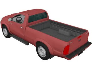 Toyota Hilux Regular Cab 3D Model preview