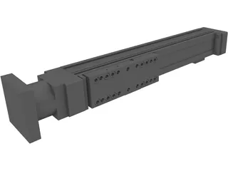 Amortiguador 3D Model preview