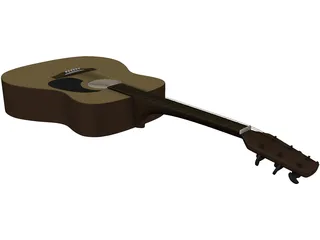 Taquamine Acoustic Guitar 3D Model preview