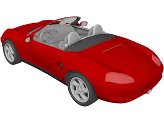 Porsche Boxster (1997) 3D Model preview