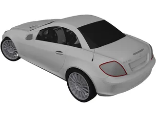 Mercedes-Benz SLK (2004) 3D Model preview