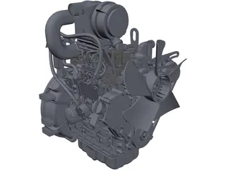 Isuzu 3CA1GZG01 Engine 3D Model preview