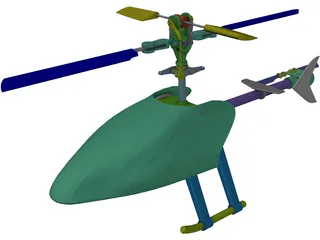 RC Helicopter 3D Model preview