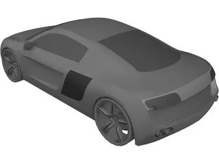 Audi R8 3D Model preview
