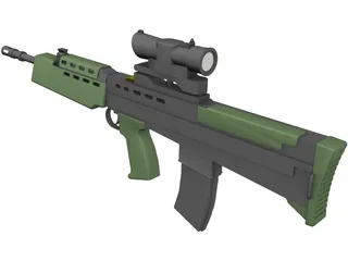 SA80 L85 Rifle 3D Model preview