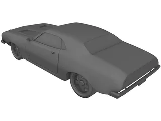 Dodge Charger RT (1969) 3D Model preview