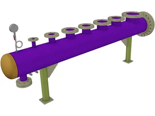 Steam Header 3D Model preview