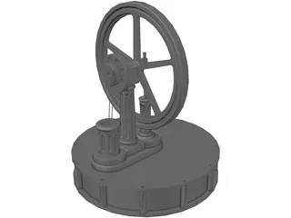 Miser Stirling Engine 3D Model preview