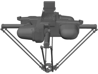 Adept Quattro Robot 3D Model preview