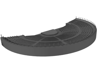 Odeon Amphitheater 3D Model preview