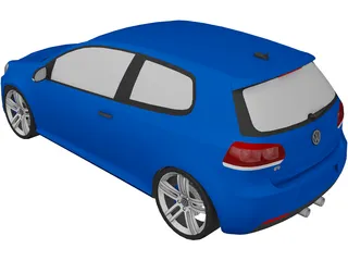 Volkswagen Golf V Mk6 GTR 3D Model preview