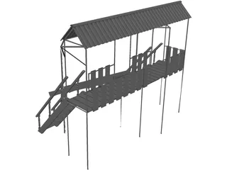 Children Playground 3D Model preview
