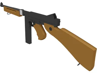M1A1 Thompson 3D Model preview