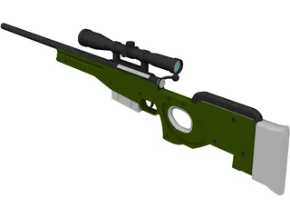 L96A1 3D Model preview