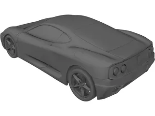 Ferrari 360 Modena (1999) 3D Model preview