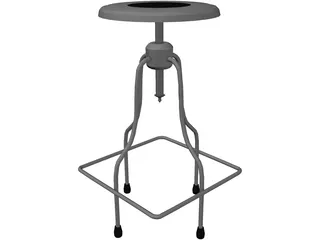 Precision Stool 3D Model preview