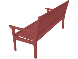 Madison Bench 3D Model preview