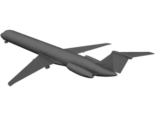 McDonnell Douglas MD-80 3D Model preview