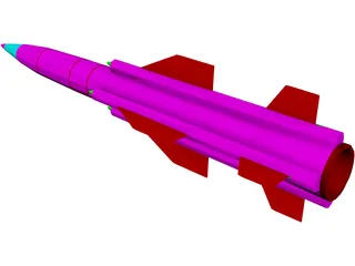 SSN-22 Sunburn (Soviet) 3D Model preview
